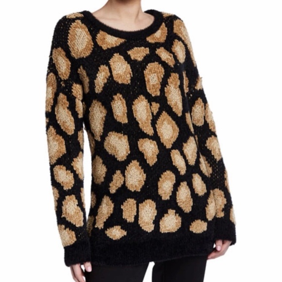 Michael Kors Black and Cream Polka Dot Sweater - Picture 8 of 8